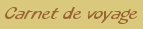Carnet de voyage