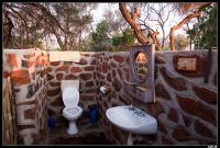 Salle de bain en plein air